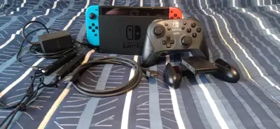 Nintendo Switch v2 con accesorios completos+mando - miniatura 1