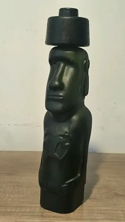 Estatua Moai Decorativa Negra - miniatura 2