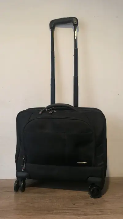Maleta de viaje negra con ruedas Spoline - miniatura 2
