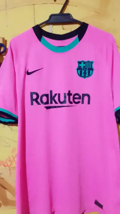 Camiseta FC Barcelona rosa Nike - miniatura 1