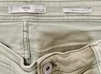 Pantalones verde oliva MNG Skinny Fit para hombre - miniatura 2