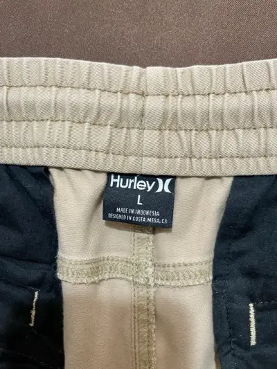 Pantalones jogger beige Hurley para hombre - miniatura 3