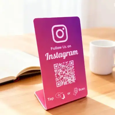 Cartel de Reseñas Google con NFC y QR - miniatura 3