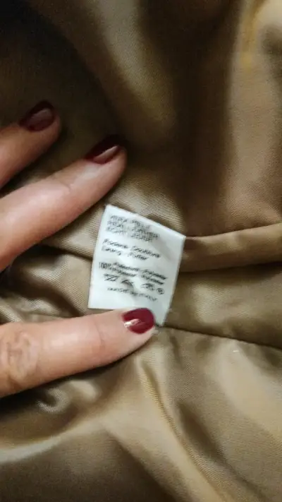 Chaqueta de cuero marrón para mujer - miniatura 3