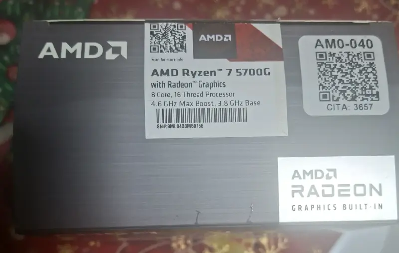 Ventilador AMD Ryzen 7 5700G - 2