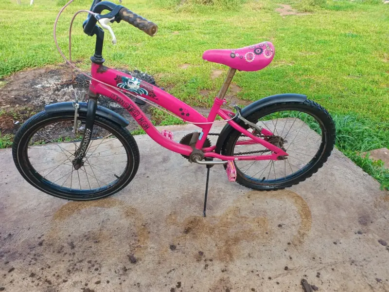 Bicicleta infantil Monster High rosa - 3