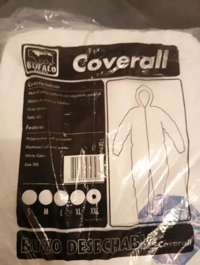 Buzo desechable blanco talla XXL Bufalo - miniatura 2