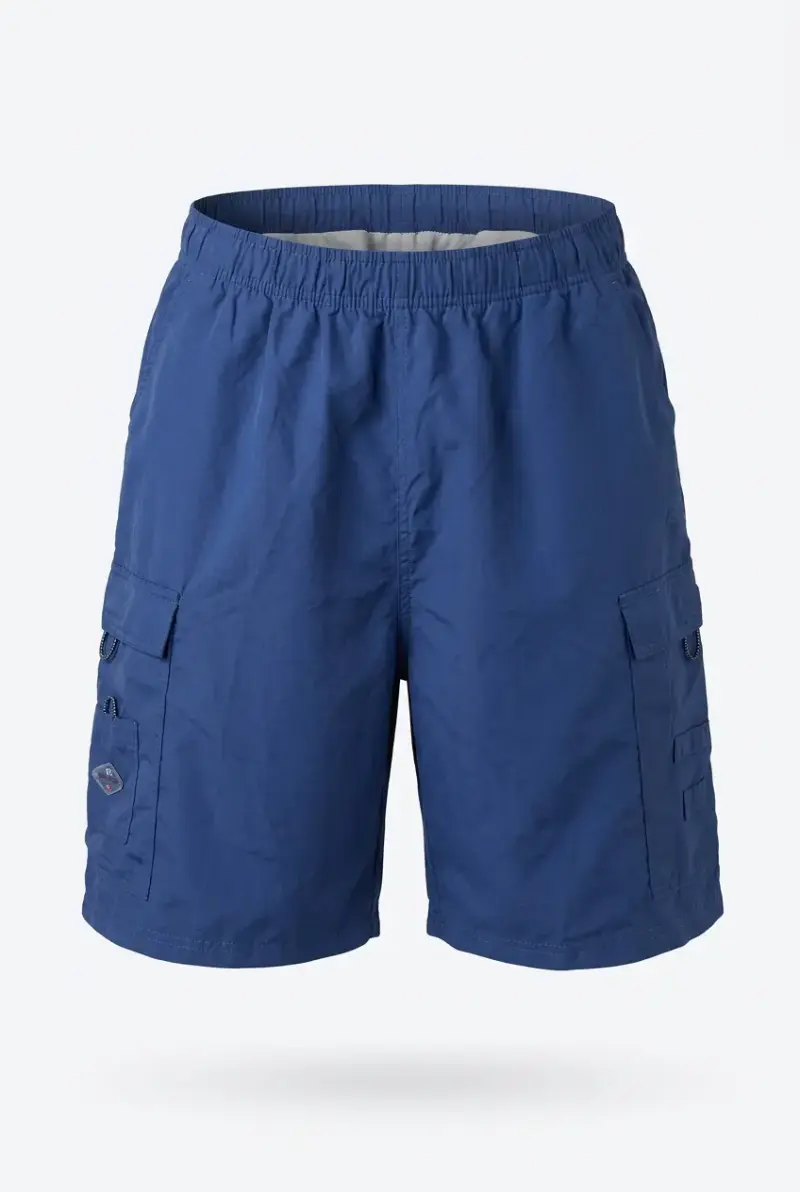 Shorts cargo azul para hombre