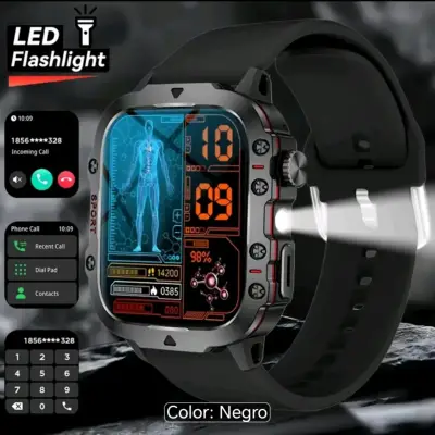 Smartwatch multifuncional con linterna LED - miniatura 1