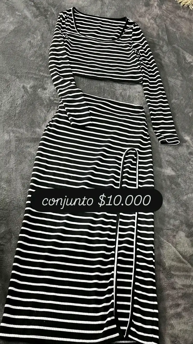 Conjunto de rayas blanco y negro