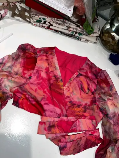 Vestido corto estampado floral Shein - miniatura 2