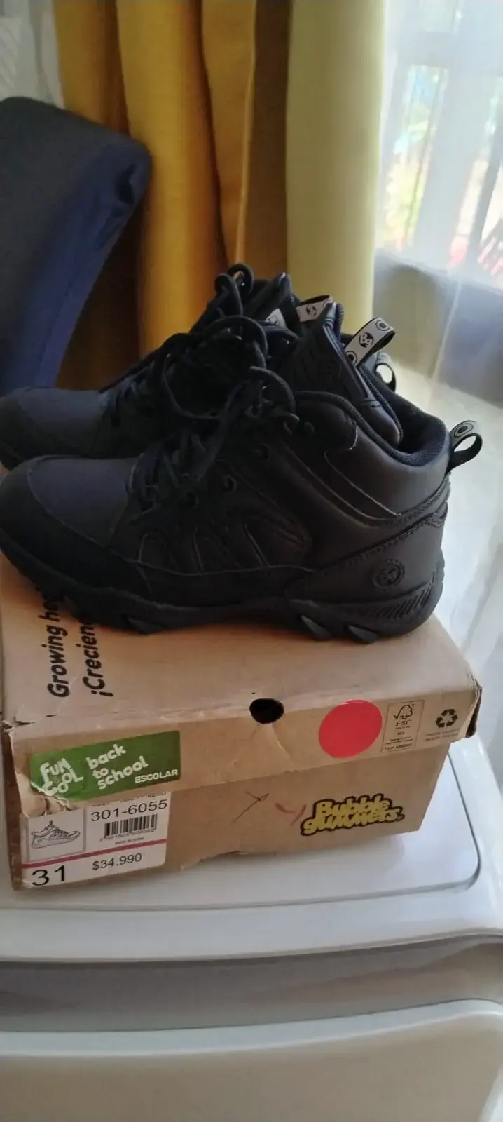 Botin escolar negro Bubble Gummers talla 31 - 1