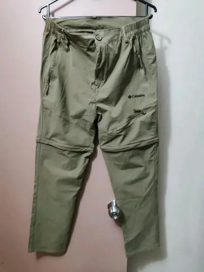 Pantalones de senderismo Columbia verdes para mujer - miniatura 2