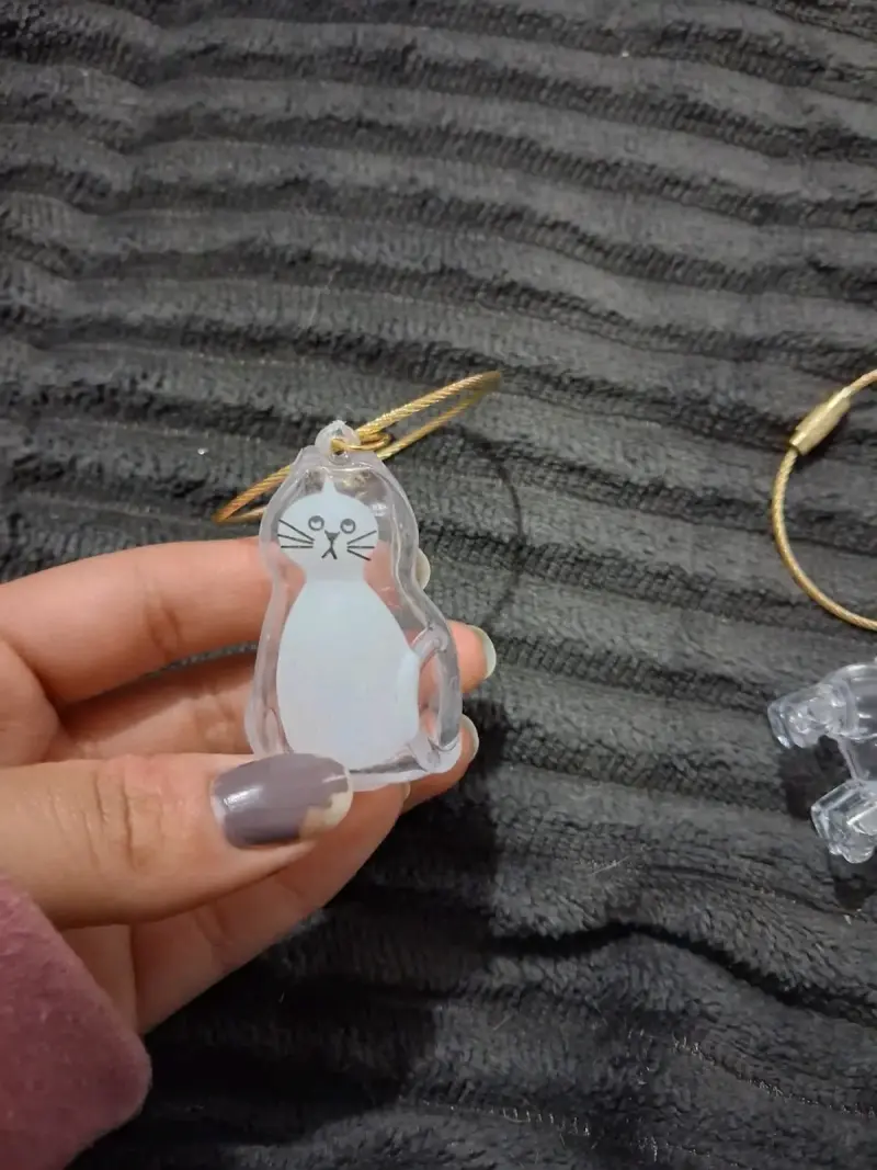 Adornos de acrílico con forma de gato - 2
