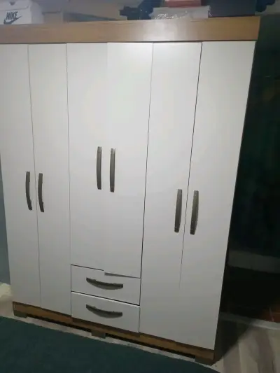 Closet de Madera Blanco con Puertas y Cajones - miniatura 5