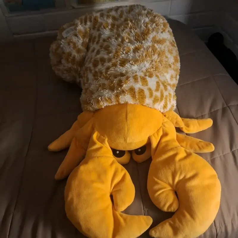 Peluche de cangrejo naranja grande - 3