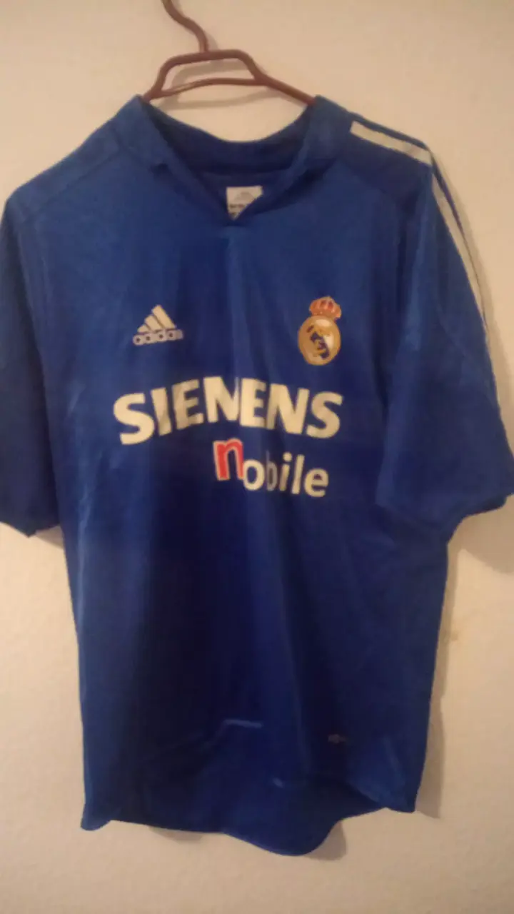 Camiseta Real Madrid Adidas azul retro