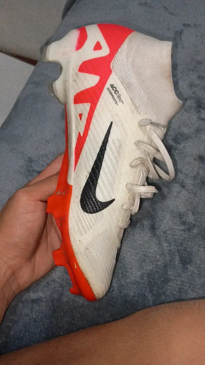 Botines de fútbol Nike Zoom blancos y rojos - 6