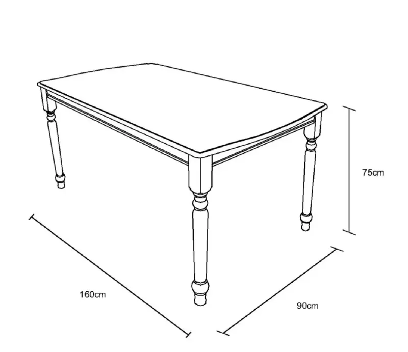Juego de comedor blanco con 6 sillas - 5