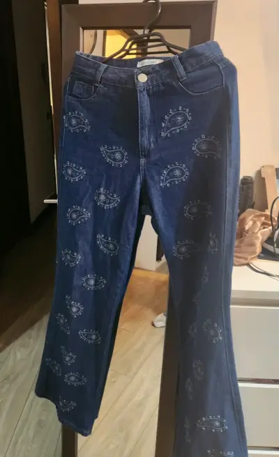Jeans azules con diseño paisley Empório - miniatura 1