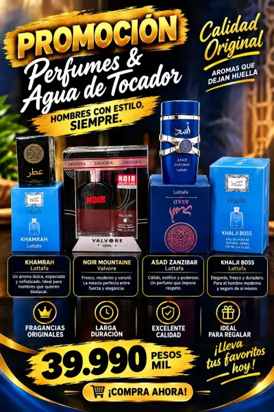 Set de Perfumes para Hombre Lattafa y Valvore - miniatura 1