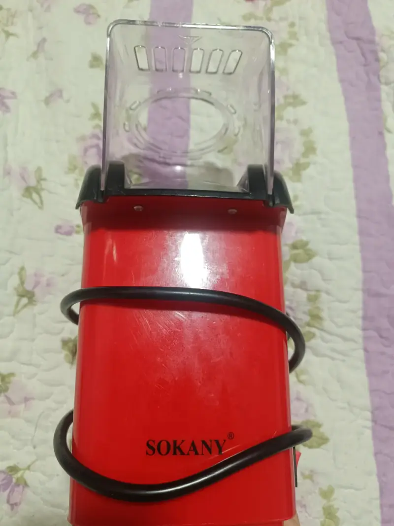 Máquina de palomitas de maíz Sokany roja - 2