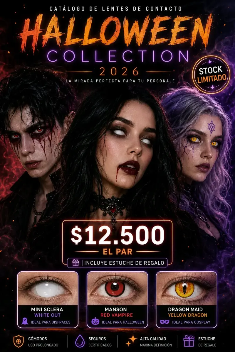 Lentes de Contacto Halloween 2026 Edición Limitada - 1