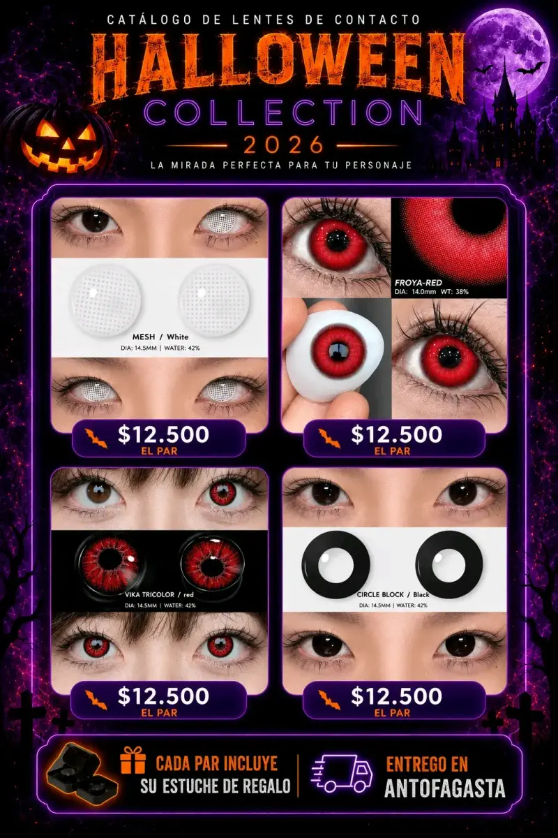 Lentes de Contacto Halloween 2026 Edición Limitada - 2