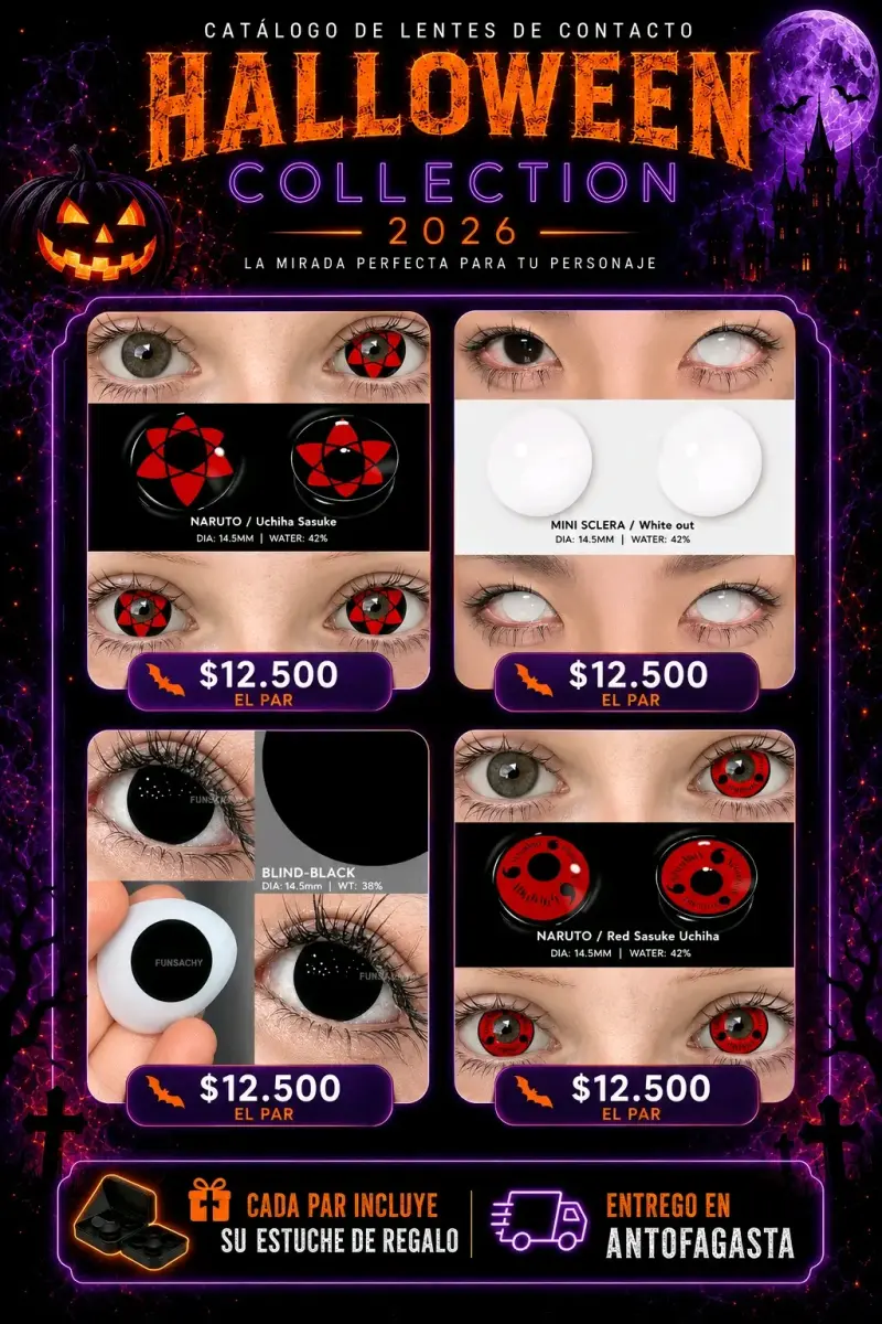Lentes de Contacto Halloween 2026 Edición Limitada - 3