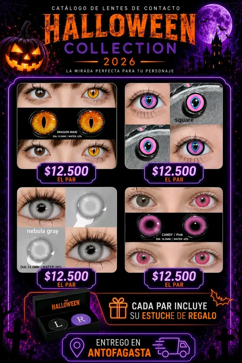 Lentes de Contacto Halloween 2026 Edición Limitada - 4