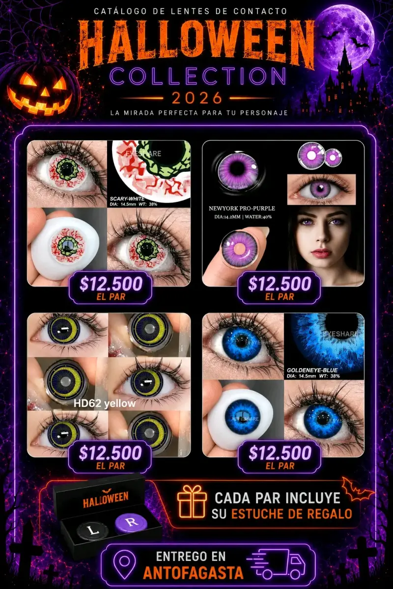 Lentes de Contacto Halloween 2026 Edición Limitada - 5