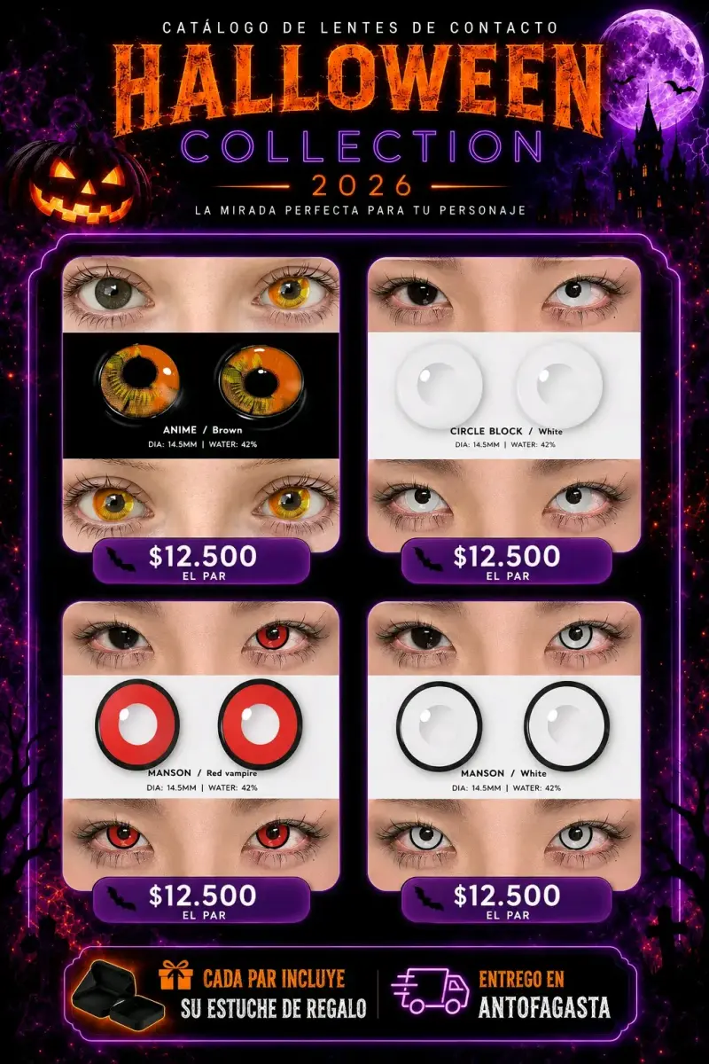 Lentes de Contacto Halloween 2026 Edición Limitada - 6