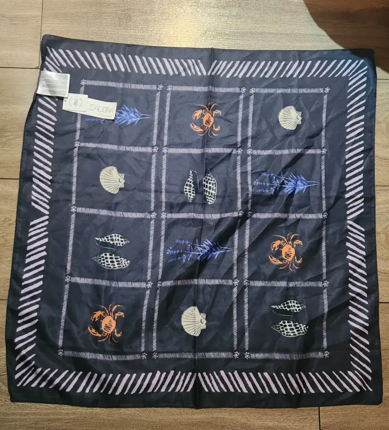 Pañuelo de seda estampado Isadora - 1