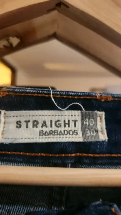 Jeans rectos azul oscuro Barbados talla 40 - miniatura 2