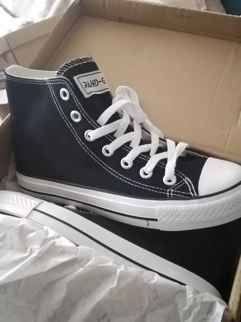 Zapatillas altas de lona PAND-G negras - 1