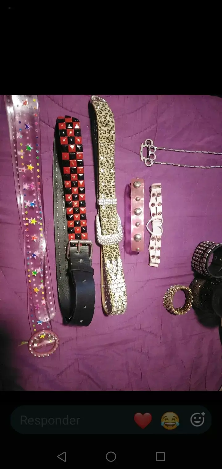 Set de pulseras y cinturones de moda variados - 2