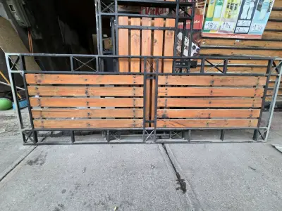 Rejas de madera y metal para jardín - miniatura 3