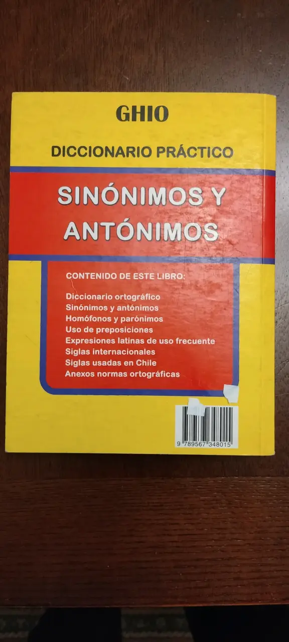 Diccionario Práctico de Sinónimos y Antónimos GHIO - 2