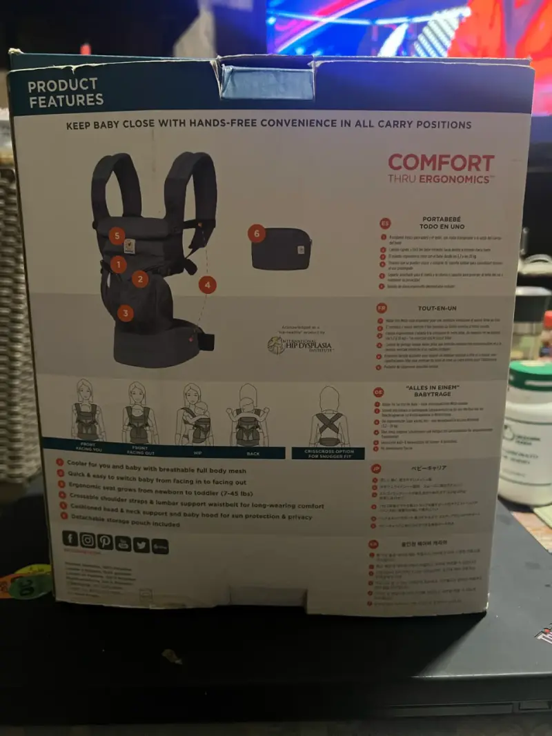 Portabebés Ergobaby Omni 360 Cool Air Mesh - 2