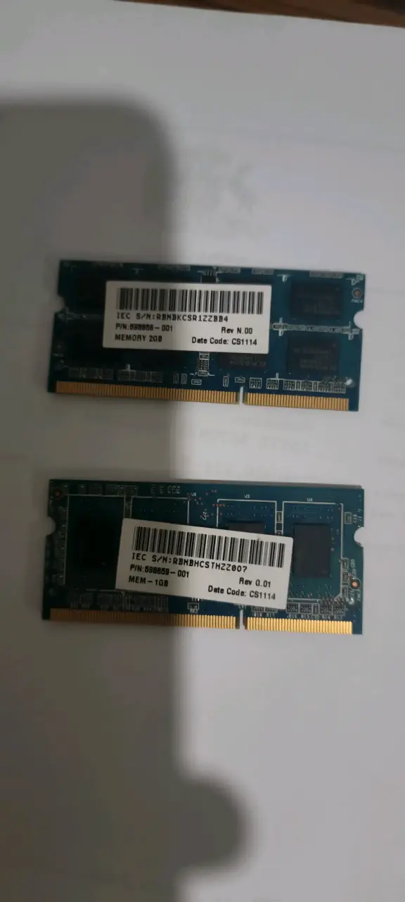 Memorias RAM 10GB y 20GB para laptop - 1