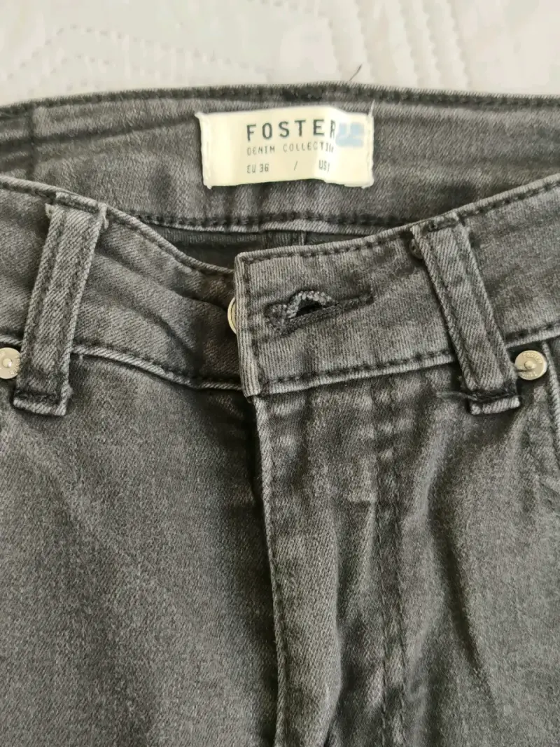 Jeans grises Foster Denim Collection para mujer - 2