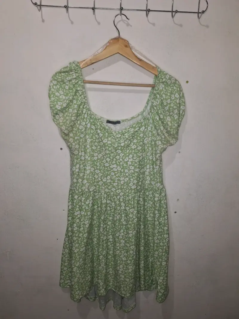 Vestido verde floral Wados L - 1