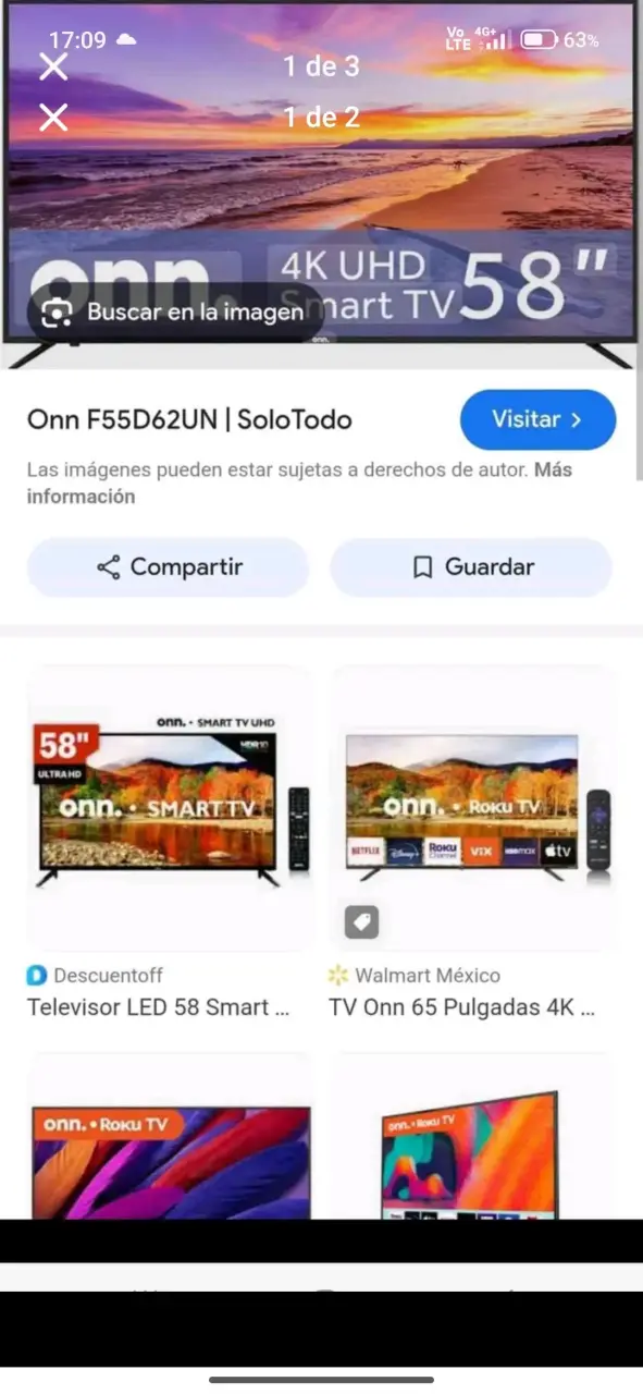 Televisor LED 58 pulgadas Onn 4K UHD - 2
