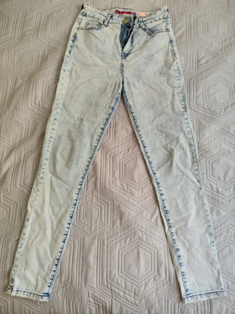 Jeans celestes Foster talla 36 para mujer - 1