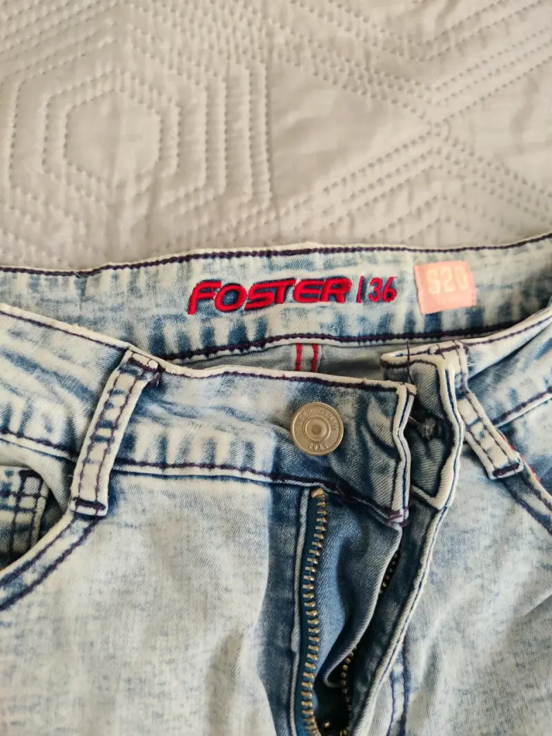 Jeans celestes Foster talla 36 para mujer - 2