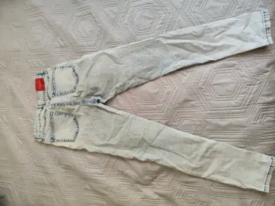 Jeans celestes Foster talla 36 para mujer - miniatura 3