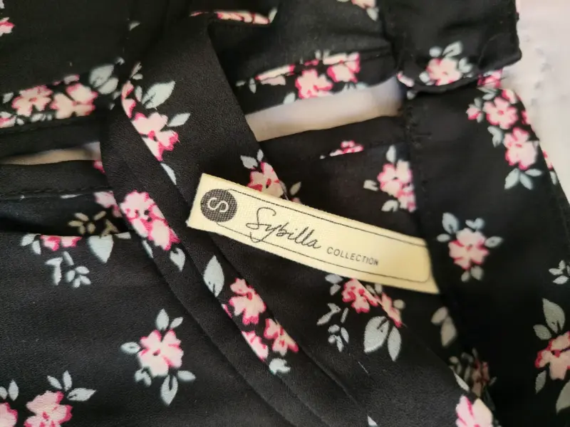 Blusa floral negra Sybilla Collection - 1