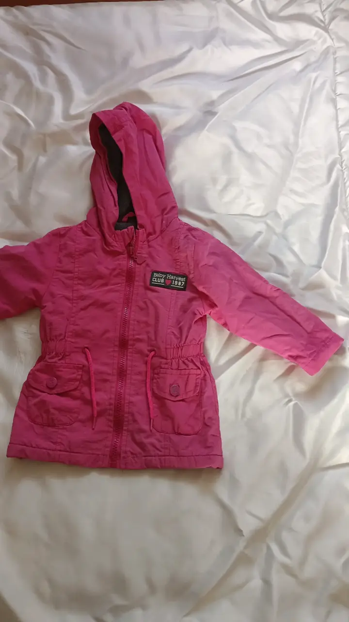 Chaqueta impermeable rosa para niña - 4