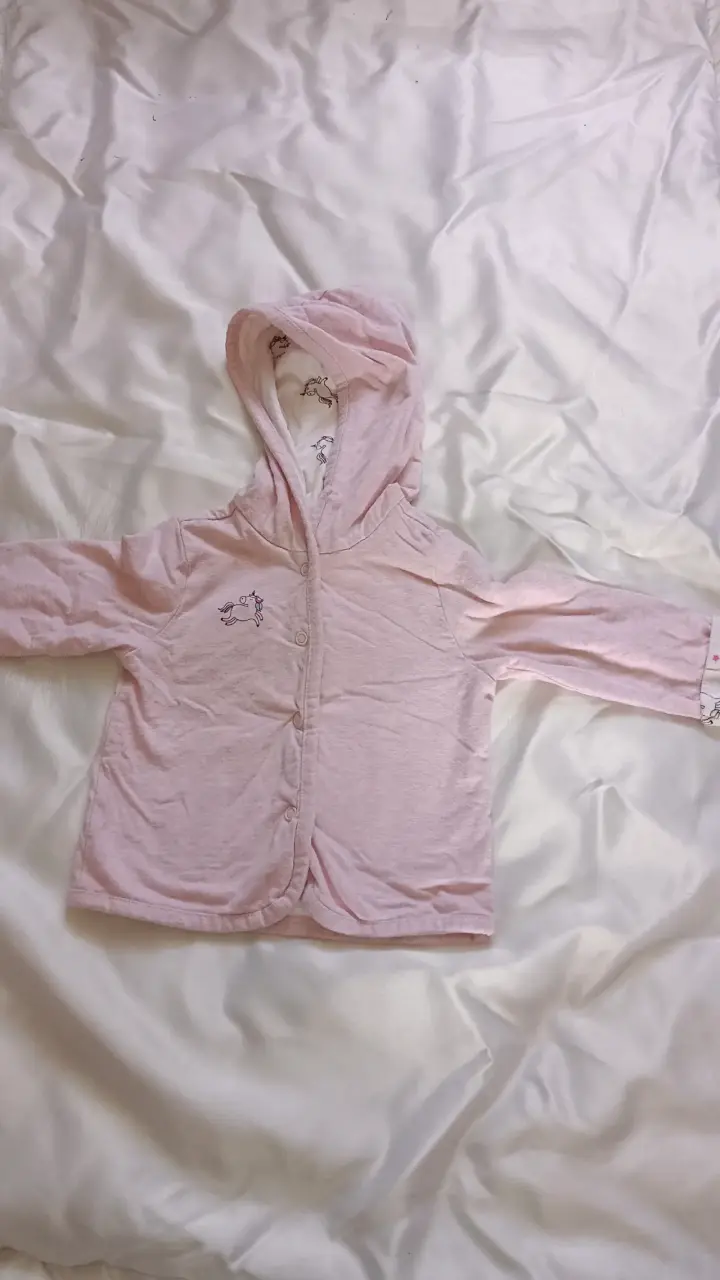 Chaqueta impermeable rosa para niña - 5