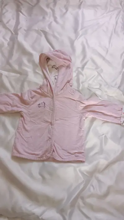 Chaqueta impermeable rosa para niña - miniatura 5